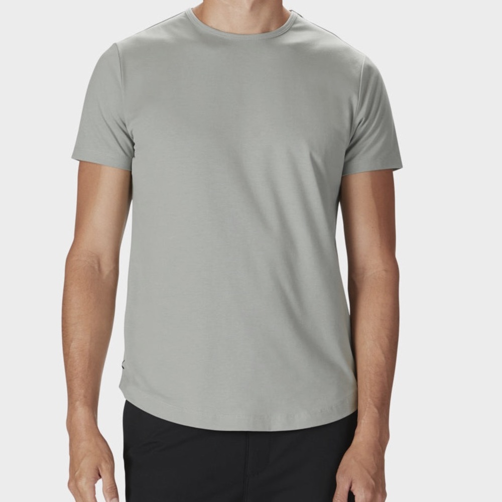 Cuts Curve Hem Shirt